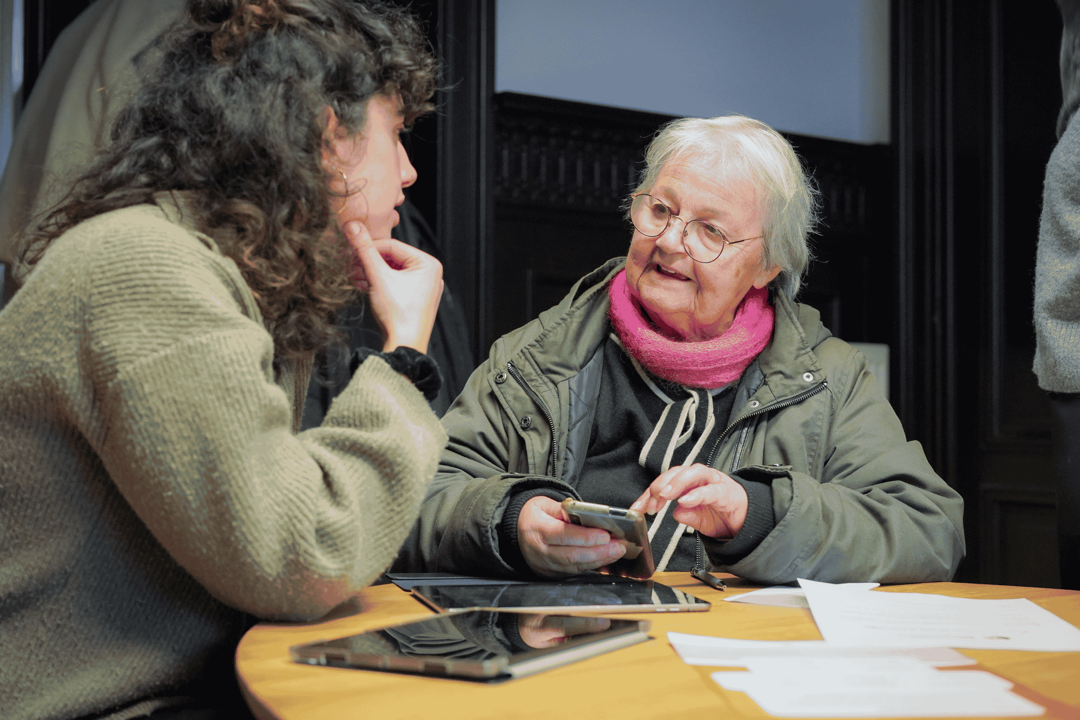 Photo d'une permanence numérique